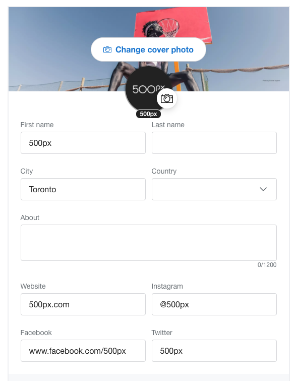How Do I Upload A Profile Image 500px Support Center